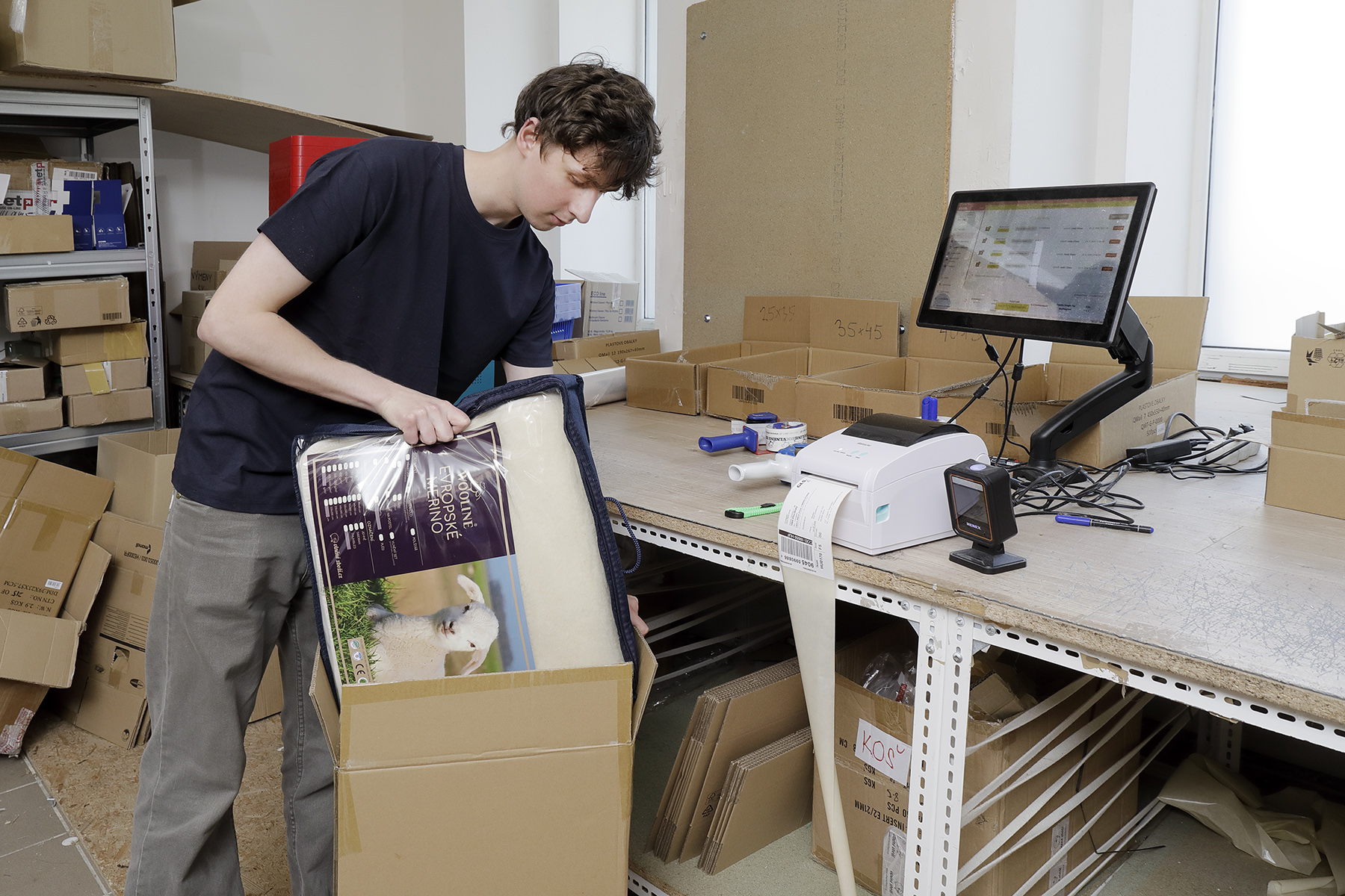 Zabalení a expedice hotových produktů