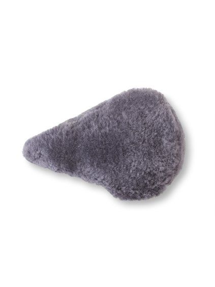 podsedák na kolo kůže šedý