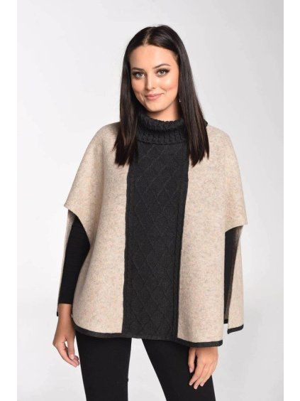 Poncho Julia beige (2)