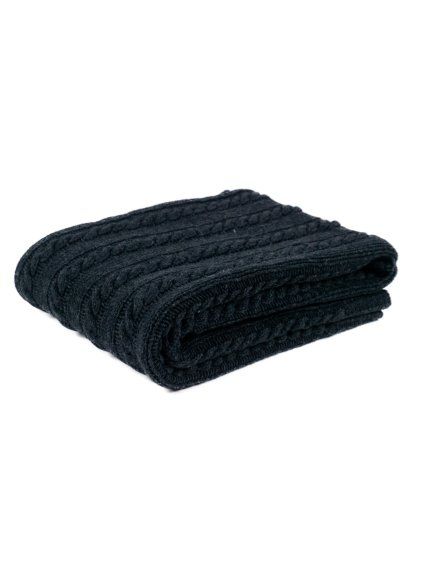 černá merino deka