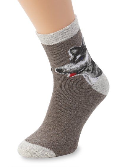 vlněné ponožky  husky