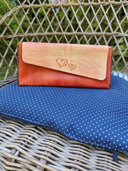 Kožená kosmetická taštička, Wooline Patchwork®