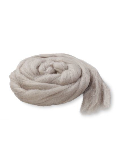 Česaná ovčí Merino vlna barva kašmír