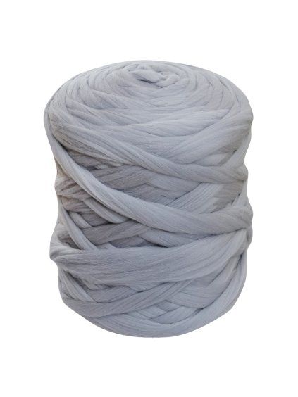 Česaná ovčí Merino vlna barva metalicky šedá