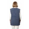 Vlněná vesta barva denim