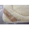 MP 017 Přikrývka Evropské Merino 140x200 cm oboustranná, šedá s motivem peříček (5)